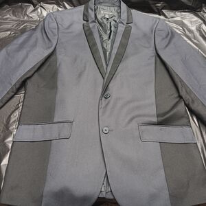 INC International Concepts Two-Tone Blue and Black Tuxedo Blazer Sz XL